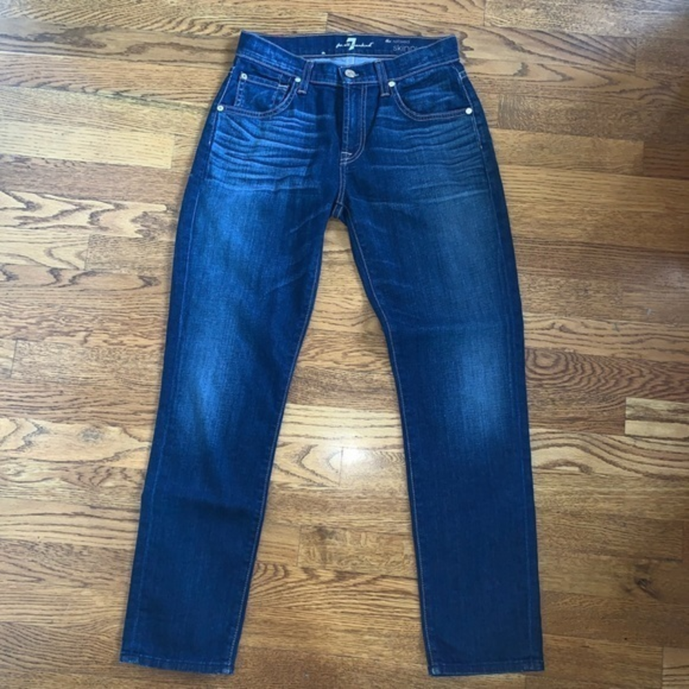 7famk the Relaxed skinny jeans high rise size 24